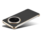 For Huawei Mate 60 Denior A20 Genuine Leather Litchi Texture MagSafe Frameless Phone Case(Black)