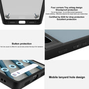 For iPhone 16e imak UX-9B Series Four Corners Tiny Airbag Shockproof Phone Case(Black)