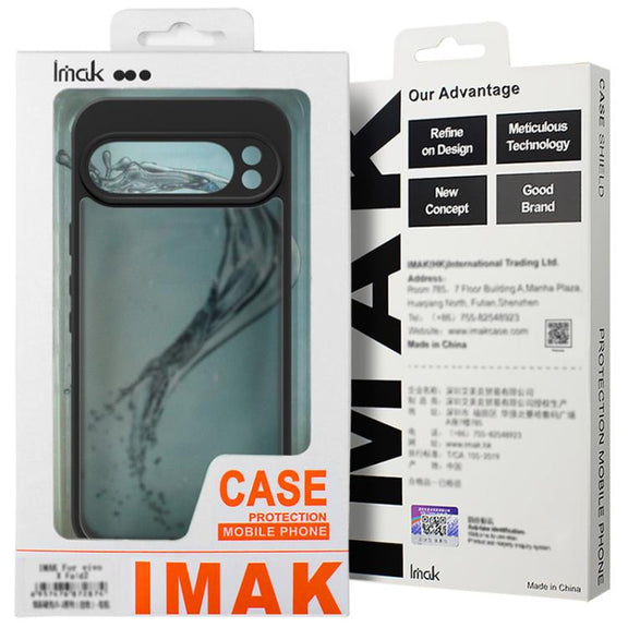 For iPhone 16e imak UX-9B Series Four Corners Tiny Airbag Shockproof Phone Case(Black)