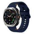 For Samsung Galaxy Watch Ultra 47mm / Ultra 2025 Kalebol Wave-stitched Silicone Strap(Midnight Blue) - free shipping - PMC TechLife - Order now!