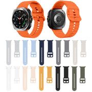 For Samsung Galaxy Watch Ultra 47mm / Ultra 2025 Kalebol Wave-stitched Silicone Strap(Space Grey)