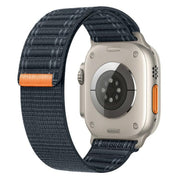 For Apple Watch 46mm / 49mm / 45mm / 44mm Kalebol Ocean Wave Nylon Strap(Dark Blue)
