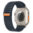 For Apple Watch 46mm / 49mm / 45mm / 44mm Kalebol Ocean Wave Nylon Strap(Black) - Watch Bands by Kalebol | Online Shopping South Africa | PMC TechLife | Buy Now Pay Later Mobicred