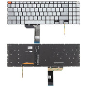 US Version Backlit Laptop Keyboard for Asus Vivobook Pro 15X OLED K6501 M6501(White)