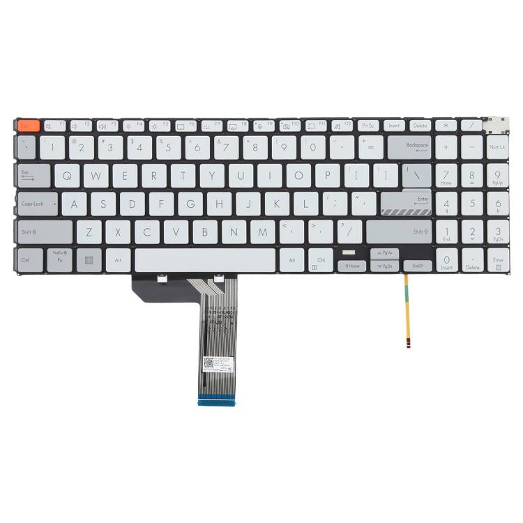 US Version Backlit Laptop Keyboard for Asus Vivobook Pro 15X OLED K6501 M6501(White)