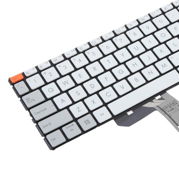 US Version Backlit Laptop Keyboard for Asus Vivobook Pro 15X OLED K6501 M6501(White)