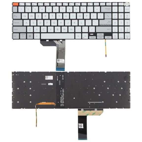 US Version Backlit Laptop Keyboard for Asus Vivobook Pro 15X OLED K6501 M6501(White)