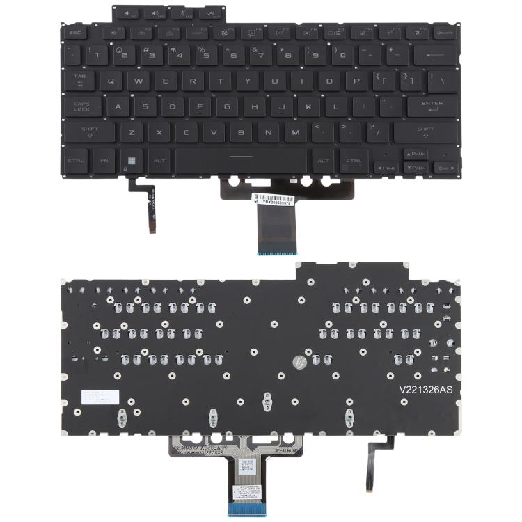 US Version Backlit Laptop Keyboard for Asus ROG Flow X13 GV302 2023 GV302XV GV302XU(Black)