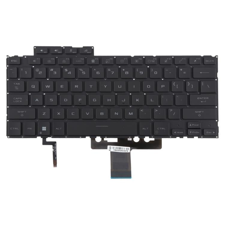 US Version Backlit Laptop Keyboard for Asus ROG Flow X13 GV302 2023 GV302XV GV302XU(Black)