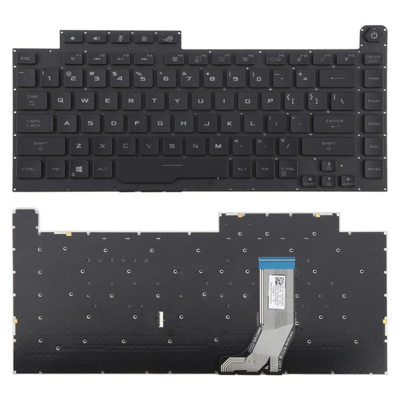 US Version RGB Backlit Laptop Keyboard for Asus ROG Strix Scar G512 G512LV G512LW G512LI(Black)