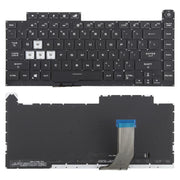 US Version Colorful 16 Pin Backlit Laptop Keyboard for Asus ROG Strix Scar G512 G512LV G512LW G512LI(Transparent keycaps)