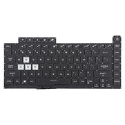 US Version Colorful 16 Pin Backlit Laptop Keyboard for Asus ROG Strix Scar G512 G512LV G512LW G512LI(Transparent keycaps)