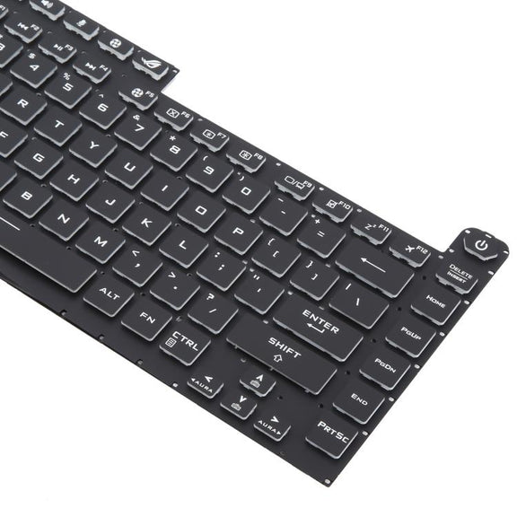 US Version Colorful 16 Pin Backlit Laptop Keyboard for Asus ROG Strix Scar G512 G512LV G512LW G512LI(Transparent keycaps)
