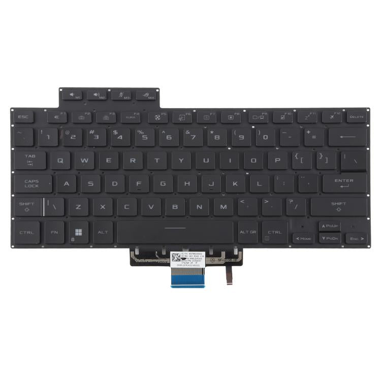 US Version Backlit Laptop Keyboard for Asus Zephyrus ROG 16 G16 GA503 15 GU603 GU603H(Black)