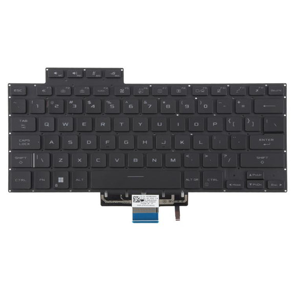 US Version Backlit Laptop Keyboard for Asus Zephyrus ROG 16 G16 GA503 15 GU603 GU603H(Black)