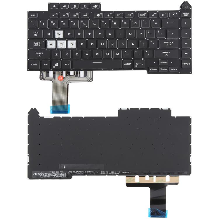 US Version Colorful Backlit Laptop Keyboard for Asus ROG Strix G15 G513 G513Q G513QM G513QY G533(Black)
