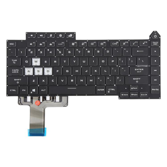 US Version Colorful Backlit Laptop Keyboard for Asus ROG Strix G15 G513 G513Q G513QM G513QY G533(Black)