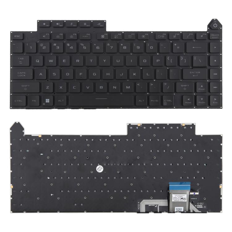 US Version RGB Backlit Laptop Keyboard for Asus ROG Strix G16 G614 G614JU G634 G634JY 2023(Black)