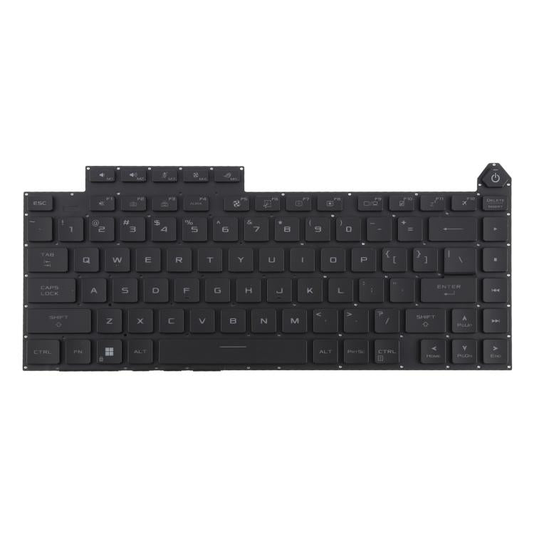 US Version RGB Backlit Laptop Keyboard for Asus ROG Strix G16 G614 G614JU G634 G634JY 2023(Black)