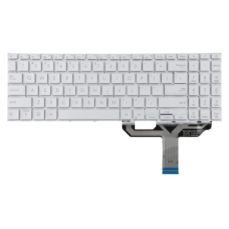 US Version Backlit Laptop Keyboard for Asus Vivobook 15 X1502 X1502ZA X1502Z X1502VA B1502 B1502CBA(Silver)