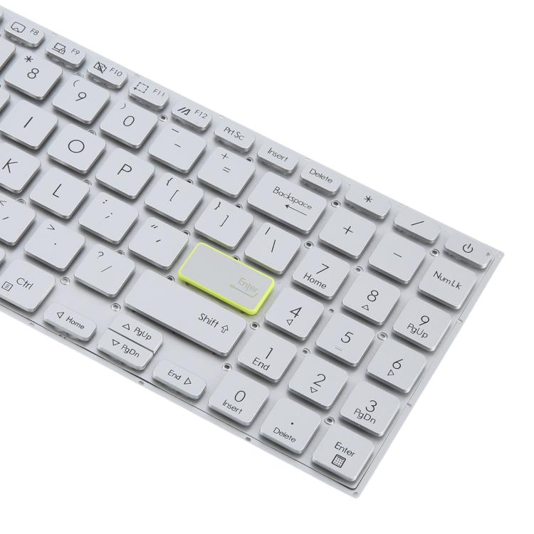 US Version Laptop Keyboard for Asus VivoBook X521 V5100E X521FL S5600F S533F 2020(Silver)