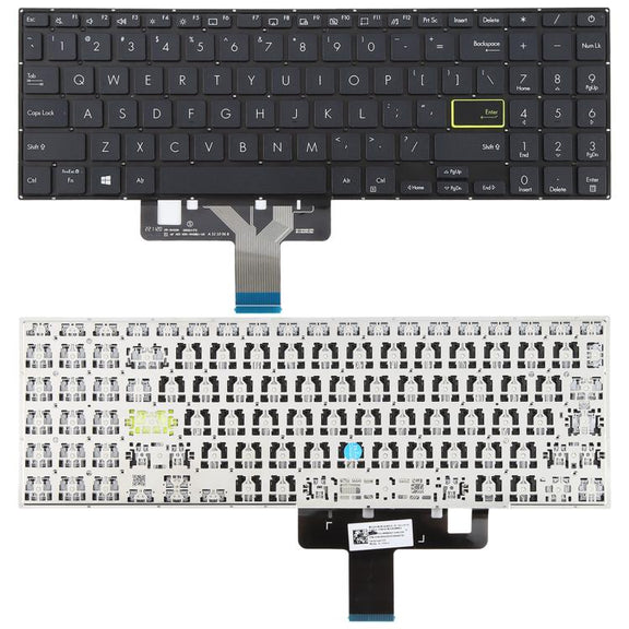 US Version Laptop Keyboard for Asus VivoBook X521 V5100E X521FL S5600F S533F 2020(Black)