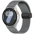22mm Kalebol Universal Leopard Print Magnetic Folding Buckle Silicone Strap(Space Grey) - 22mm Bands by Kalebol | Online Shopping South Africa | PMc TechLife | Buy Now Pay Later Mobicred