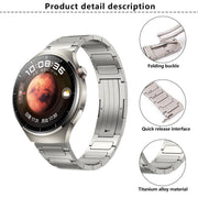 Kalebol 22mm Universal Titanium Scratch Resistant Strap(Black)