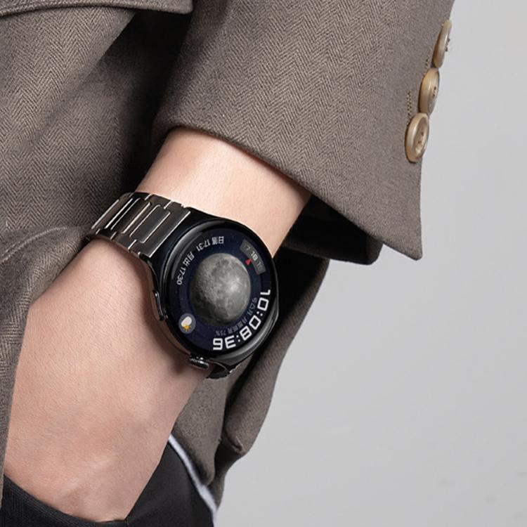Kalebol 22mm Universal Titanium Scratch Resistant Strap(Titanium Silver)