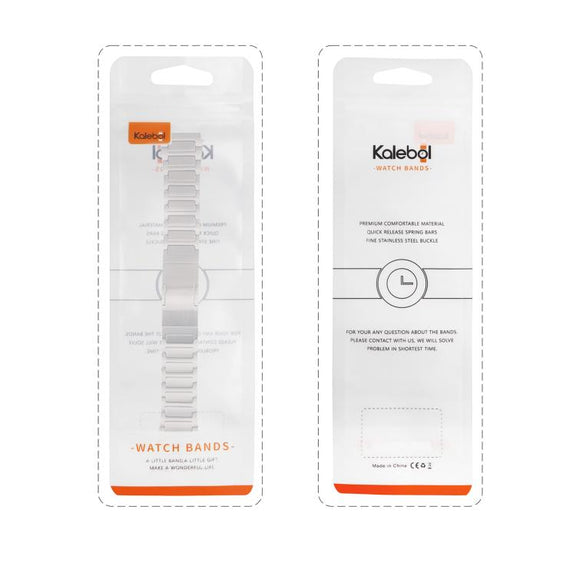 Kalebol 22mm Universal Titanium Scratch Resistant Strap(Black)