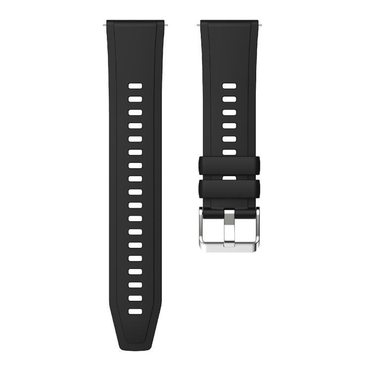 Kalebol 22mm Universal Silicone Watch Strap(Black)