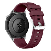 Kalebol 22mm Universal Silicone Watch Strap(Wine Red)