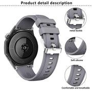 Kalebol 22mm Universal Silicone Watch Strap(Yellow)