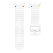 For Samsung Galaxy Watch Ultra 47mm / Ultra 2025 Kalebol Wave Stitching Silicone Strap(White)