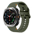 For Samsung Galaxy Watch Ultra 47mm / Ultra 2025 Kalebol Wave Stitching Silicone Strap(Army Green) - free shipping - PMC TechLife - Order now!
