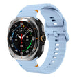For Samsung Galaxy Watch Ultra 47mm / Ultra 2025 Kalebol Wave Stitching Silicone Strap(Light Blue) - free shipping - PMC TechLife - Order now!