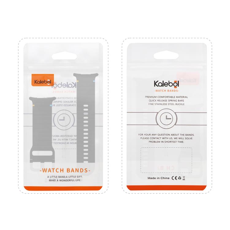 For Samsung Galaxy Watch Ultra 47mm / Ultra 2025 Kalebol Wave Stitching Silicone Strap(Space Grey)