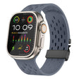 For Apple Watch 46mm / 49mm / 45mm / 44mm Kalebol Mesh Umbrella Buckle Silicone Watch Strap(Blue Grey) - Watch Bands by Kalebol | Online Shopping South Africa | PMC TechLife | Buy Now Pay Later Mobicred