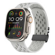 For Apple Watch 42mm / 41mm / 40mm / 38mm Kalebol Mesh Umbrella Buckle Silicone Watch Strap(Grey) - Watch Bands by Kalebol | Online Shopping South Africa | PMC TechLife | Buy Now Pay Later Mobicred