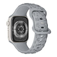 For Apple Watch 46mm / 49mm / 45mm / 44mm Embossed 3D Rose Flower Silicone Watch Band(Grey) - free shipping - PMc TechLife - Order now!