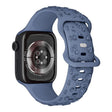 For Apple Watch 46mm / 49mm / 45mm / 44mm Embossed 3D Rose Flower Silicone Watch Band(Blue) - free shipping - PMc TechLife - Order now!