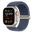 For Apple Watch 42mm / 41mm / 40mm / 38mm Kalebol Wide Umbrella Braided Strap(Dark Blue) - Watch Bands by Kalebol | Online Shopping South Africa | PMC TechLife | Buy Now Pay Later Mobicred