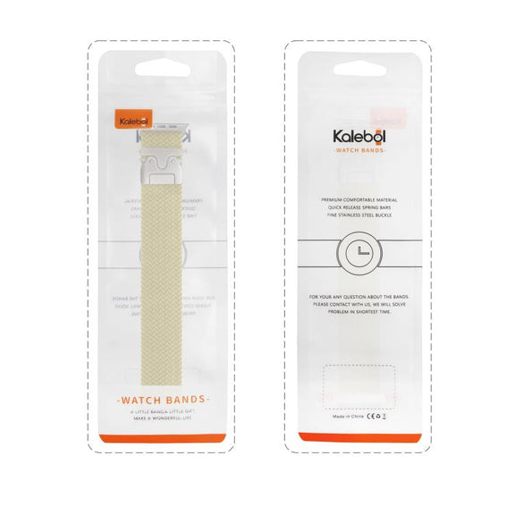 For Apple Watch 42mm / 41mm / 40mm / 38mm Kalebol Wide Umbrella Braided Strap(Wine Red)