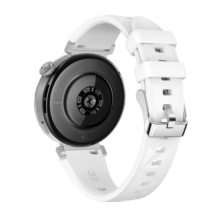 Kalebol 18mm Universal Diamond Embossed Silicone Strap(White)