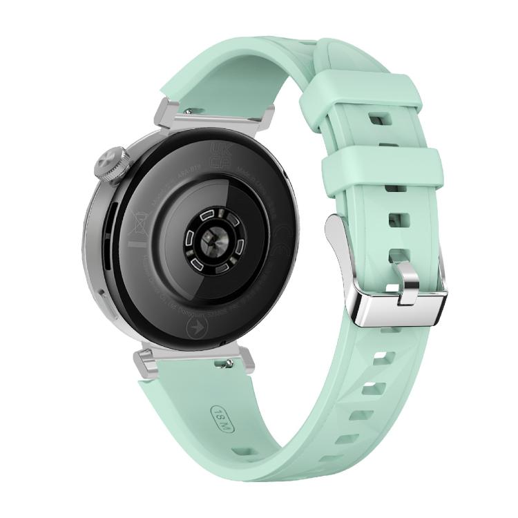Kalebol 18mm Universal Diamond Embossed Silicone Strap(Grass Green)