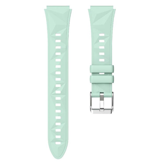 Kalebol 18mm Universal Diamond Embossed Silicone Strap(Grass Green)