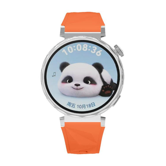 Kalebol 18mm Universal Diamond Embossed Silicone Strap(Orange)