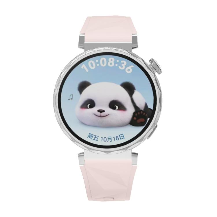 Kalebol 18mm Universal Diamond Embossed Silicone Strap(Pink)