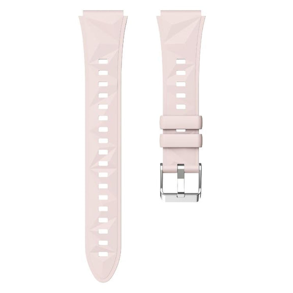 Kalebol 18mm Universal Diamond Embossed Silicone Strap(Pink)