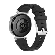 Kalebol 18mm Universal Diamond Embossed Silicone Strap(Black)
